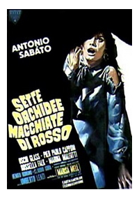 Sette orchidee macchiate di rosso 